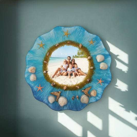 Dek - 2125 Eos Deniz Esintili Kişiselleştirilebilir Epoksi Duvar Dekoru (23x23 cm) - EOS Kolektif