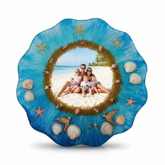 Dek - 2125 Eos Deniz Esintili Kişiselleştirilebilir Epoksi Duvar Dekoru (23x23 cm) - EOS Kolektif